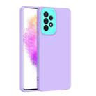 For Samsung Galaxy A72 5G/A72 4G Eagle Eye Lens Oily Feel TPU + PC Phone Case(Purple) - 1