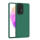 For Samsung Galaxy A72 5G/A72 4G Eagle Eye Lens Oily Feel TPU + PC Phone Case(Dark Green + Black) - 1