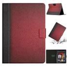 For Amazon Kindle Paperwhite 5 Stitching Solid Color Smart Leather Tablet Case(Red) - 1