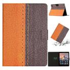 For Amazon Kindle Fire HD 7 2019/2017/2015 Stitching Solid Color Smart Leather Tablet Case(Orange) - 1