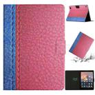 For Amazon Kindle Fire HD 7 2019/2017/2015 Stitching Solid Color Smart Leather Tablet Case(Rose Red) - 1