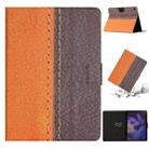 For Samsung Galaxy Tab A8 Stitching Solid Color Smart Leather Tablet Case(Orange) - 1