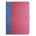 For Samsung Galaxy Tab A8 Stitching Solid Color Smart Leather Tablet Case(Rose Red) - 2