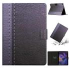 For Samsung Galaxy Tab A8 Stitching Solid Color Smart Leather Tablet Case(Grey) - 1