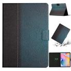 For Samsung Galaxy Tab A7 Lite T220 Stitching Solid Color Smart Leather Tablet Case(Green) - 1