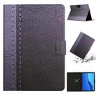 For Huawei MediaPad M5 Lite Stitching Solid Color Smart Leather Tablet Case(Grey) - 1
