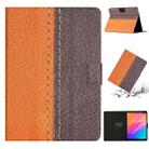For Huawei MatePad T8 Stitching Solid Color Leather Tablet Case(Orange) - 1