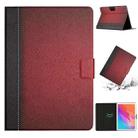 For Huawei MatePad T10s Stitching Solid Color Leather Tablet Case(Red) - 1