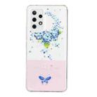 For Samsung Galaxy A32 4G Bronzing Butterfly Flower Phone Case(Hydrangea) - 1