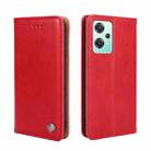 For OnePlus Nord CE 2 Lite 5G Non-Magnetic Retro Texture Horizontal Flip Leather Phone Case(Red) - 1