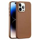 For iPhone 14 Pro DUX DUCIS Grit Series MagSafe Phone Case(Brown) - 1