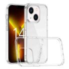 For iPhone 14 Plus Shockproof TPU + Acrylic Transparent Phone Case - 1