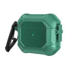 Carbon Brazing Dimension TPU+PC Headphone Protective Cover with Switch Lock & Carabiner For AirPods 3(Green) - 1