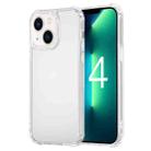 For iPhone 14 Plus Stereo Sound Design Shockproof TPU + Glass Phone Case (Frosted) - 1