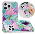 For iPhone 14 Pro Electroplating Soft TPU Phone Case(Triangular Rhombus) - 1