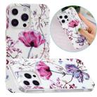 For iPhone 14 Pro Electroplating Soft TPU Phone Case(Lotus) - 1