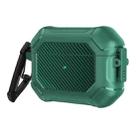 Carbon Brazing Dimension TPU+PC Headphone Protective Cover with Switch Lock & Carabiner For AirPods Pro(Green) - 1