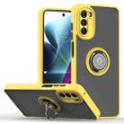 For Motorola Moto G 5G 2022 Q Shadow 1 Series TPU and PC Phone Case(Yellow) - 1