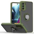 For Motorola Moto G 5G 2022 Q Shadow 1 Series TPU and PC Phone Case(Army Green) - 1