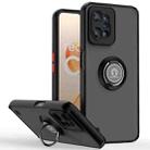 For Realme C31 Q Shadow 1 Series TPU and PC Phone Case(Black+Red) - 1