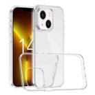 For iPhone 14 Stereo Sound Design 1.2mm Transparent TPU Phone Case  - 1