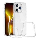 For iPhone 14 Pro Stereo Sound Design 1.2mm Transparent TPU Phone Case - 1