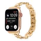 Steel Watch Band For Apple Watch Series 8&7 41mm / SE 2&6&SE&5&4 40mm / 3&2&1 38mm(Gold) - 1