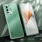 For vivo S12 Pro Brushed Texture Shockproof Phone Case(Matcha Green) - 1