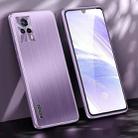 For vivo S9e Brushed Texture Shockproof Phone Case(Light Purple) - 1