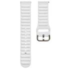 18mm Universal Single Color Silicone Watch Band(White) - 1