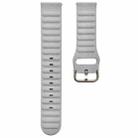 18mm Universal Single Color Silicone Watch Band(Grey) - 1