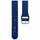 18mm Universal Single Color Silicone Watch Band(Dark Blue) - 1