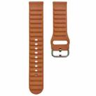 20mm Universal Single Color Silicone Watch Band(Camel) - 1