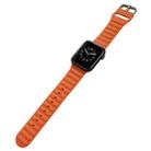 Single Color Silicone Watch Band For Apple Watch Ultra 49mm / Series 8&7 45mm / SE 2&6&SE&5&4 44mm / 3&2&1 42mm(Orange) - 2