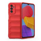For Samsung Galaxy M13 4G Magic Shield TPU + Flannel Phone Case(Red) - 1