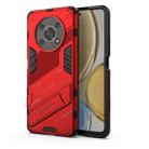 For Honor X30 Punk Armor PC + TPU Phone Case with Holder(Red) - 1