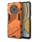 For Honor X30 Punk Armor PC + TPU Phone Case with Holder(Orange) - 1