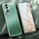 For Honor 70 Brushed Texture Shockproof Phone Case(Matcha Green) - 1