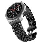 For Samsung Galaxy Watch5 40mm / 44mm Five-bead Stainless Steel Watch Band(Black) - 1