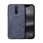 For Xiaomi Redmi K30 Skin Feel Magnetic Leather Back Phone Case(Blue) - 1