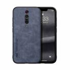 For Xiaomi Redmi K20 Skin Feel Magnetic Leather Back Phone Case(Blue) - 1