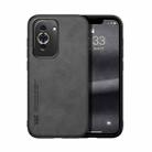 For Huawei Nova 10 Pro Skin Feel Magnetic Leather Back Phone Case(Dark Grey) - 1