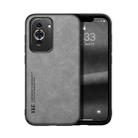 For Huawei Nova 10 Pro Skin Feel Magnetic Leather Back Phone Case(Light Grey) - 1