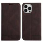 For iPhone 14 Pro Strong Magnetic Leather Case(Brown) - 1
