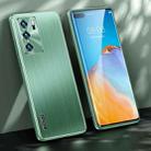 For Huawei P40 Brushed Texture Shockproof Phone Case(Matcha Green) - 1