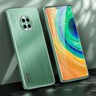 For Huawei Mate 30 Brushed Texture Shockproof Phone Case(Matcha Green) - 1