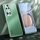 For Huawei P50 Brushed Texture Shockproof Phone Case(Matcha Green) - 1