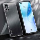 For Huawei nova 8 Brushed Texture Shockproof Phone Case(Black) - 1