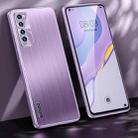 For Huawei nova 7 5G Brushed Texture Shockproof Phone Case(Light Purple) - 1
