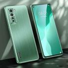 For Huawei nova 7 SE Brushed Texture Shockproof Phone Case(Matcha Green) - 1